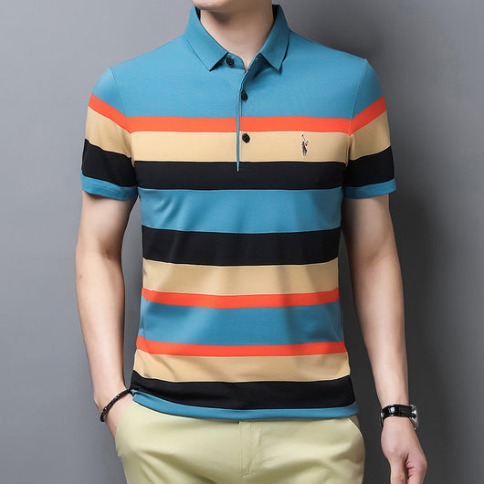 Playera Rayada Transpirable para Hombre - Comodidad y Estilo