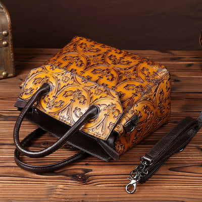 Bolso Retro de Cuero Genuino para Mujer - Diseño Artesanal Pulido a Mano - Image 9