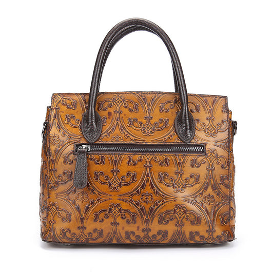 Bolso Retro de Cuero Genuino para Mujer - Diseño Artesanal Pulido a Mano - Image 3