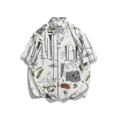Camisa Estampada Japonesa de Manga Corta - Image 2