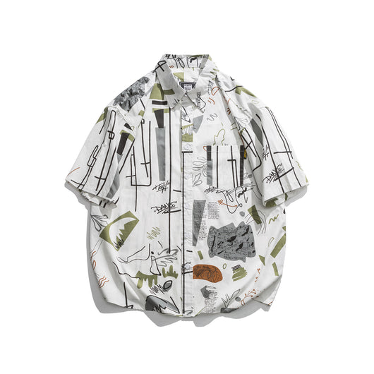 Camisa Estampada Japonesa de Manga Corta - Image 2