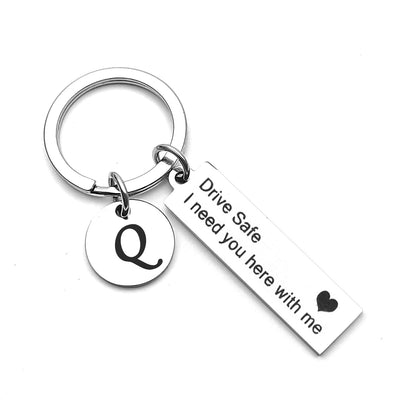 Llavero de Acero Inoxidable con 26 Letras del Alfabeto - Image 51
