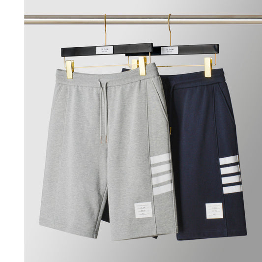 Pantalones Cortos Casuales Teñidos en Hilo - Cinco Bolsillos Trendy