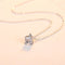 Collar Colgante de Plata S925 con Circonita de Cuatro Puntas