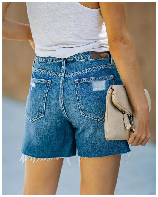 Shorts de Mezclilla Cintura Media para Mujer - Image 3