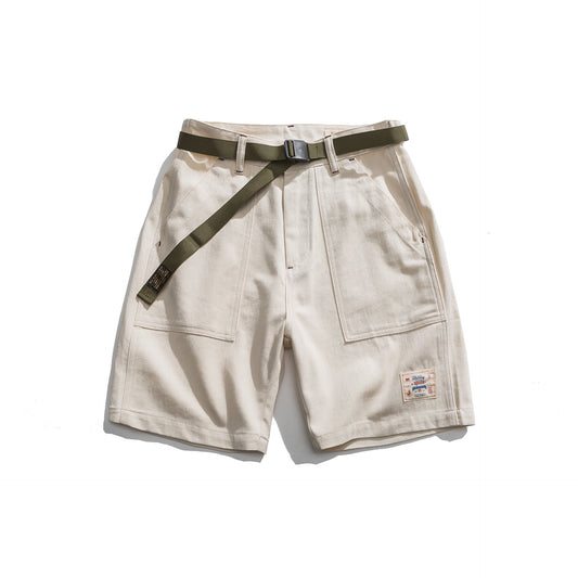 Pantalones Casuales Twill Retro Verano para Hombre
