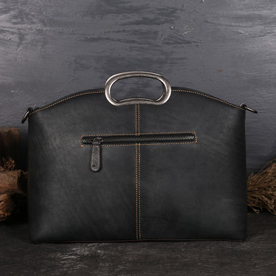 Bolso de Cuero Genuino Retro para Mujer - Bandolera Diagonal Elegante - Image 11