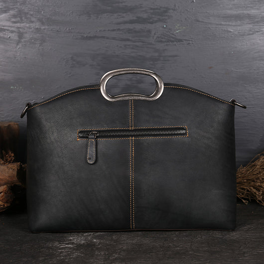 Bolso de Cuero Genuino Retro para Mujer - Bandolera Diagonal Elegante - Image 11
