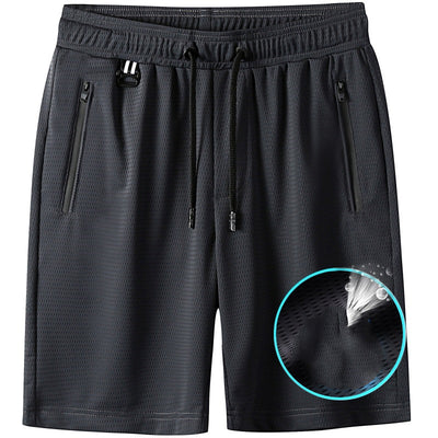 Shorts Deportivos de Seda de Hielo para Hombre - Comodidad Fresca para Verano - Image 3