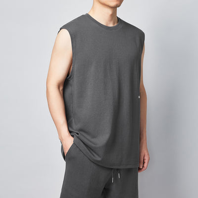 Conjunto Casual Hombre: Chaleco y Shorts Minimalista - Image 3