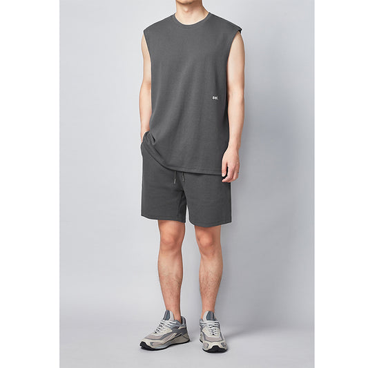 Conjunto Casual Hombre: Chaleco y Shorts Minimalista - Image 2