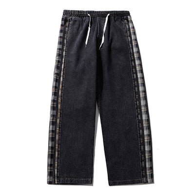 Pantalones Vaqueros Rectos con Rayas Laterales para Hombre - Image 9