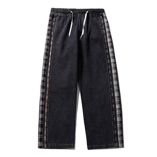 Pantalones Vaqueros Rectos con Rayas Laterales para Hombre - Image 9