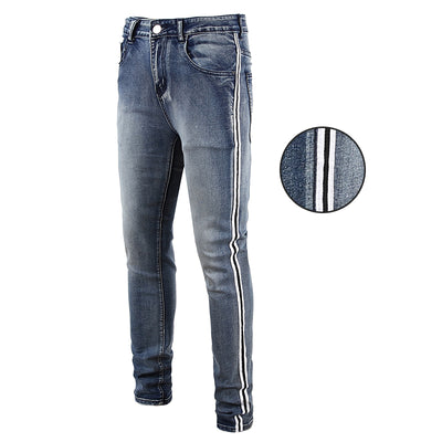 Pantalones Slim con Rotos en Rodillas - Tendencia Street Wear para Hombre - Image 2