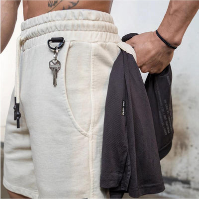 Pantalones Cortos Deportivos Casual de Algodón para Hombre - Corte Relajado de Largo Capri - Image 6