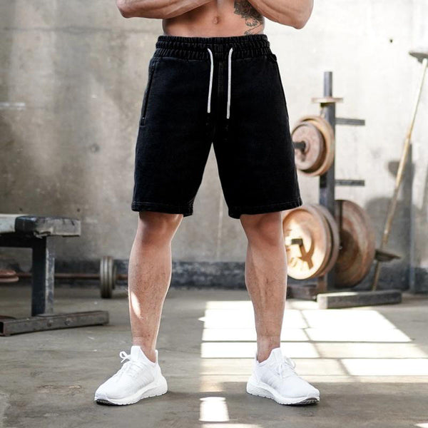 Pantalones Cortos Deportivos Casual de Algodón para Hombre - Corte Relajado de Largo Capri