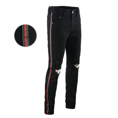 Pantalones Slim Rotos a la Rodilla - Tendencia Street Style para Hombre - Image 12