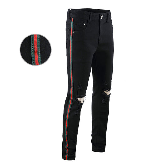 Pantalones Slim Rotos a la Rodilla - Tendencia Street Style para Hombre - Image 12