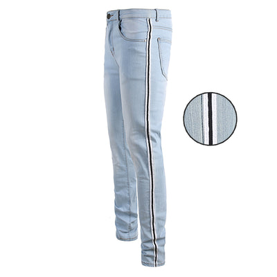Pantalones Slim Rotos a la Rodilla - Tendencia Street Style para Hombre - Image 11