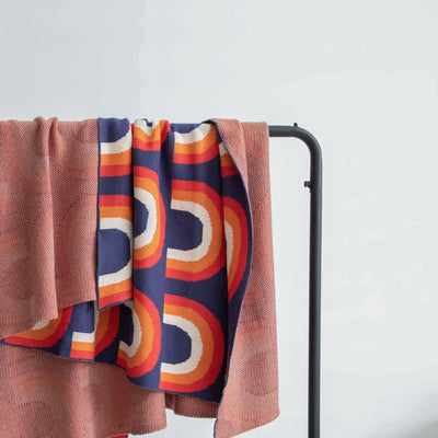 Manta Bohemia REGINA Arcoíris Multicolor de Algodón Puro para Sofá y Cama - Image 6
