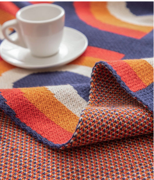 Manta Bohemia REGINA Arcoíris Multicolor de Algodón Puro para Sofá y Cama - Image 10