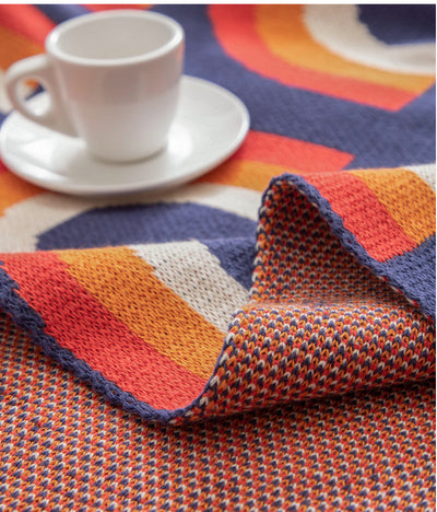 Manta Bohemia REGINA Arcoíris Multicolor de Algodón Puro para Sofá y Cama - Image 5