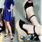Sandalias Cuña con Strass Punta Abierta - Tacón Alto Elegante para Verano