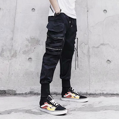 Pantalones Hip-hop Holgados de Pierna Recta para Hombre - Image 5