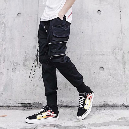 Pantalones Hip-hop Holgados de Pierna Recta para Hombre - Image 2