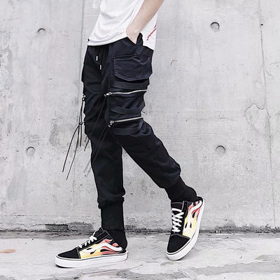 Pantalones Hip-hop Holgados de Pierna Recta para Hombre - Image 2