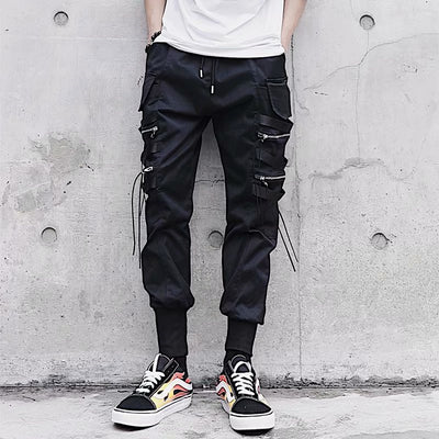 Pantalones Hip-hop Holgados de Pierna Recta para Hombre - Image 4