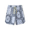 Pantalones Cortos Hip-hop Estampados Sueltos para Playa y Deporte