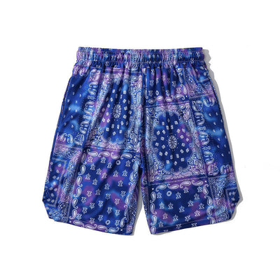 Pantalones Cortos Hip-hop Estampados Sueltos para Playa y Deporte - Image 4