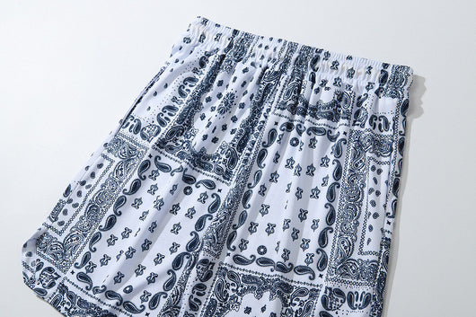 Pantalones Cortos Hip-hop Estampados Sueltos para Playa y Deporte - Image 8