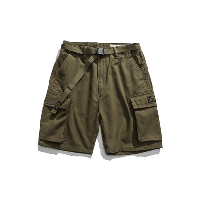 Shorts Tácticos Multibolsillo Verde Caqui - Image 8