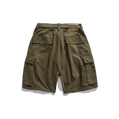 Shorts Tácticos Multibolsillo Verde Caqui - Image 11
