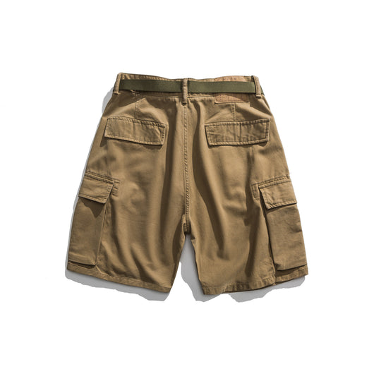 Shorts Tácticos Multibolsillo Verde Caqui - Image 7
