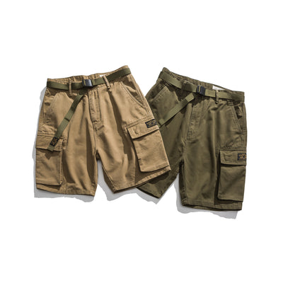 Shorts Tácticos Multibolsillo Verde Caqui - Image 10