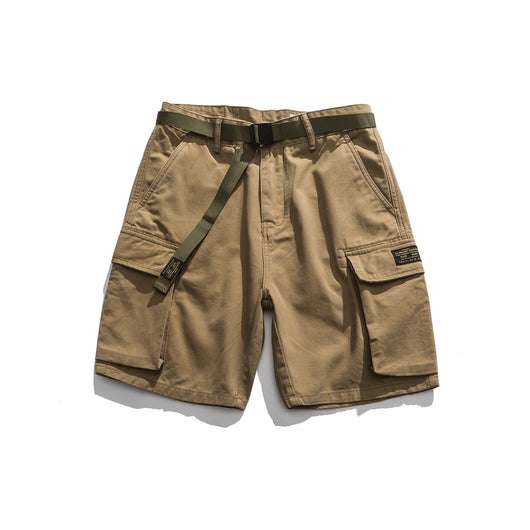Shorts Tácticos Multibolsillo Verde Caqui - Image 3