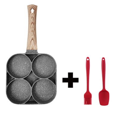 Sartén Multifuncional 4 Hoyos Antiadherente - Piedra Médica para Huevos, Hamburguesas y Panqueques - Image 11