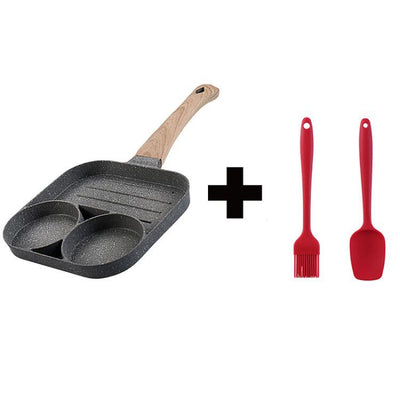 Sartén Multifuncional 4 Hoyos Antiadherente - Piedra Médica para Huevos, Hamburguesas y Panqueques - Image 13