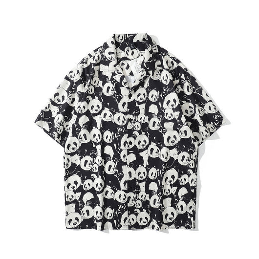 Camisa Hawaiana Cuello Cubano Suelta Manga Corta para Hombre - Image 5