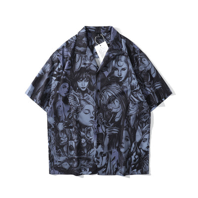Camisa Hawaiana Cuello Cubano Suelta Manga Corta para Hombre - Image 2
