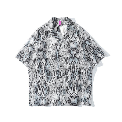 Camisa Hawaiana Cuello Cubano Suelta Manga Corta para Hombre - Image 8