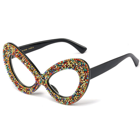 Gafas Mariposa con Espejo Plano y Cristales de Perla para Mujer - Image 10
