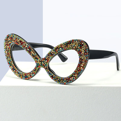 Gafas Mariposa con Espejo Plano y Cristales de Perla para Mujer - Image 2