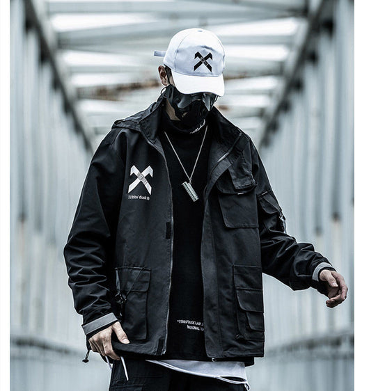 Chaqueta de Trabajo Hombre Otoño Invierno con Capucha Tendencia - Image 11