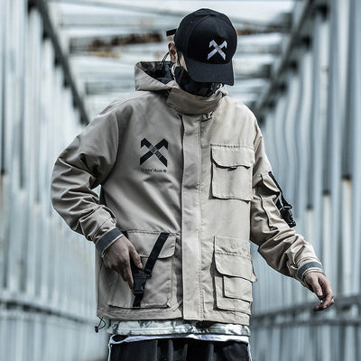 Chaqueta de Trabajo Hombre Otoño Invierno con Capucha Tendencia - Image 2