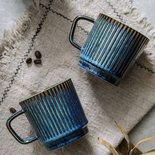 Taza de Cerámica Retro para Parejas - Set de Café Vintage - Image 7