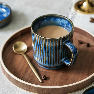 Taza de Cerámica Retro para Parejas - Set de Café Vintage - Image 4